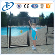 Intérieur en poudre acier sécurité pour enfants clôture de piscine